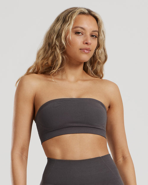 Define 2.0 Seamless Bandeau Bra | Graphite