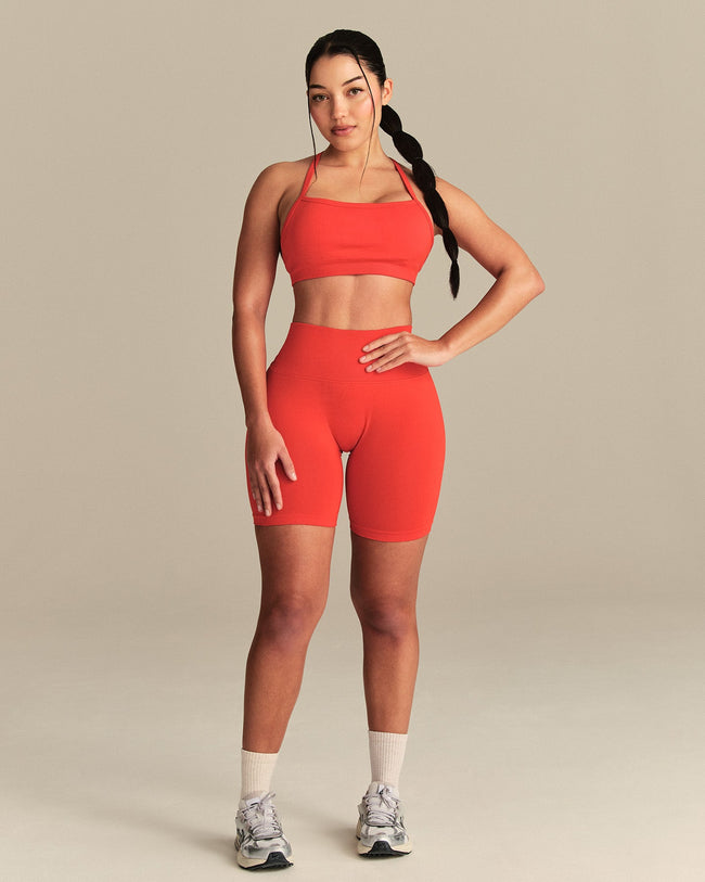 Define 2.0 Seamless Low Back Shorts | Lava Red