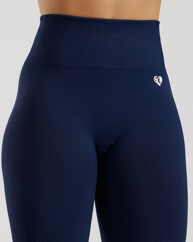 Power Seamless Scrunch Leggings | Sapphire Blue