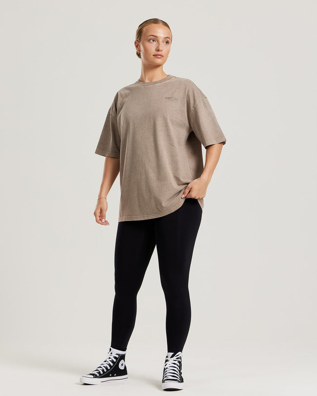 Comfort Vintage Look Oversized Short Sleeve T-Shirt | Caribou