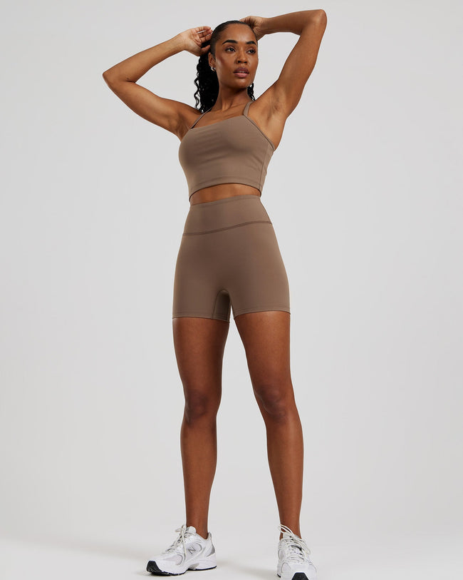 Essential Built-In Bra Crop Tank Top | Caribou