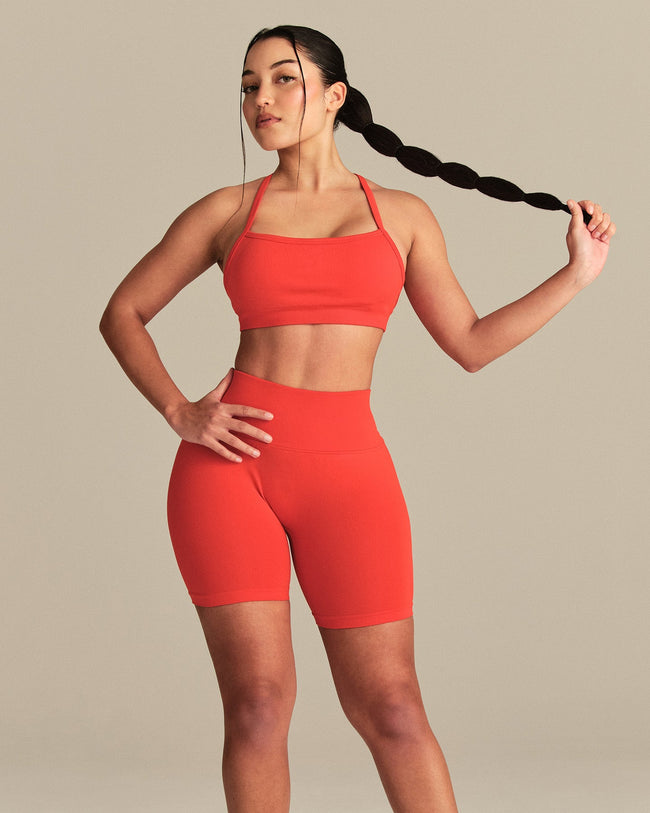 Define 2.0 Seamless Low Back Shorts | Lava Red