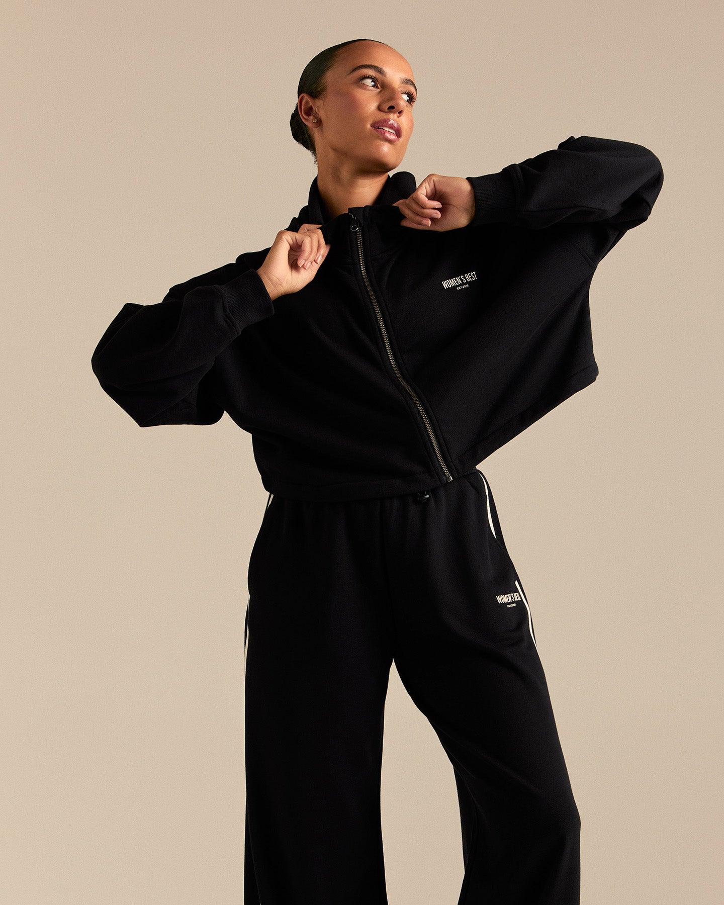 Comfort Lightweight Draw Hem Hoodie | Black