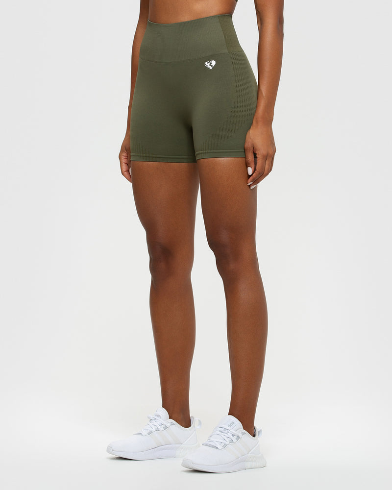 Power Seamless Shorts | Khaki