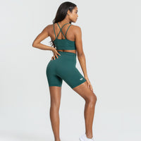 Power Seamless Cycling Shorts | Forest Green