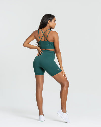 Power Seamless Cycling Shorts | Forest Green
