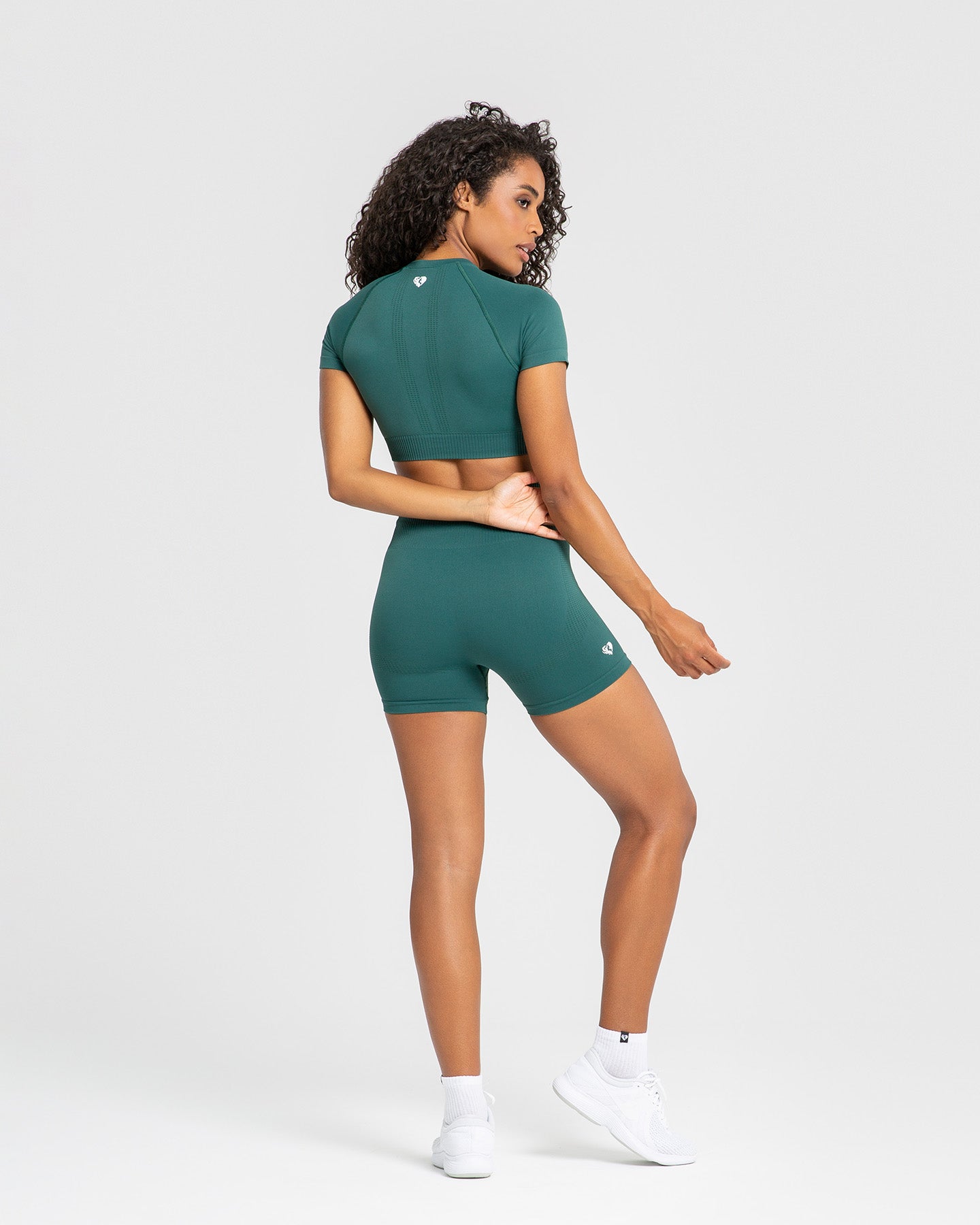 Power Seamless Shorts | Forest Green
