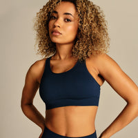 Power Adjustable Sports Bra | True Navy