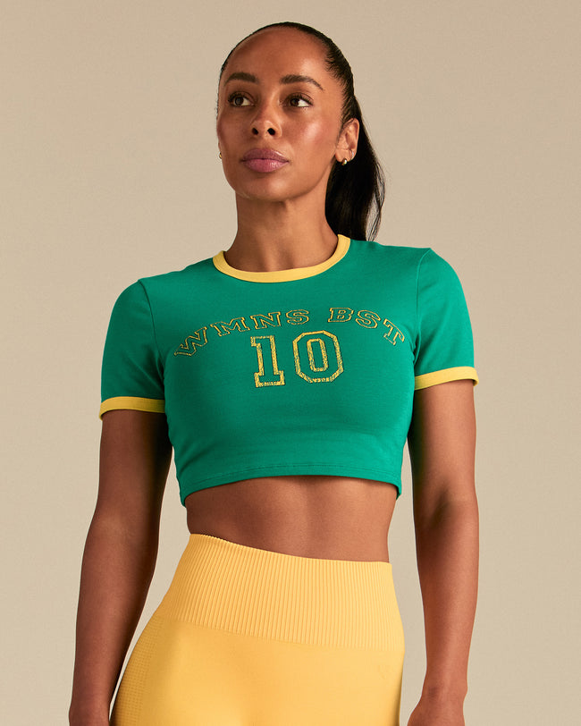 Comfort "10" Graphic Baby T-Shirt | Amazonia Green