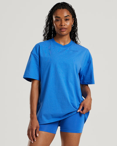 Comfort Oversized Short Sleeve T-Shirt | French Blue