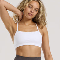 Define 2.0 Seamless Racer Back Bra | White