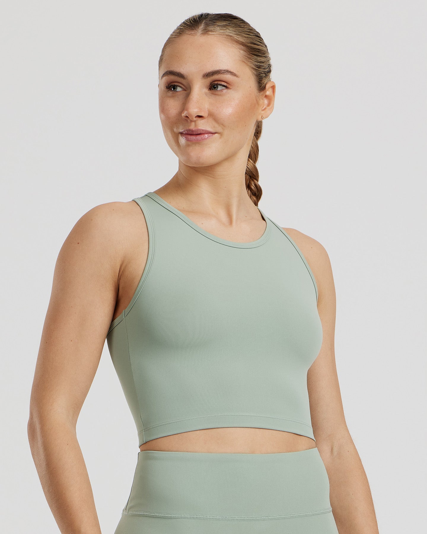 Essential Crop Tank Top | Pistachio