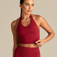 Define 2.0 Seamless Halter Tank | True Red