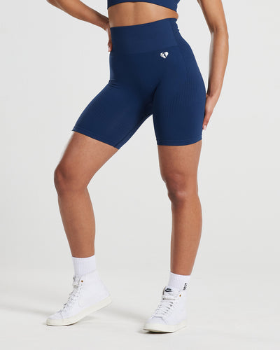 Power Seamless Cycling Shorts Sapphire Blue