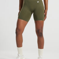 Power Seamless Cycling Shorts | Khaki