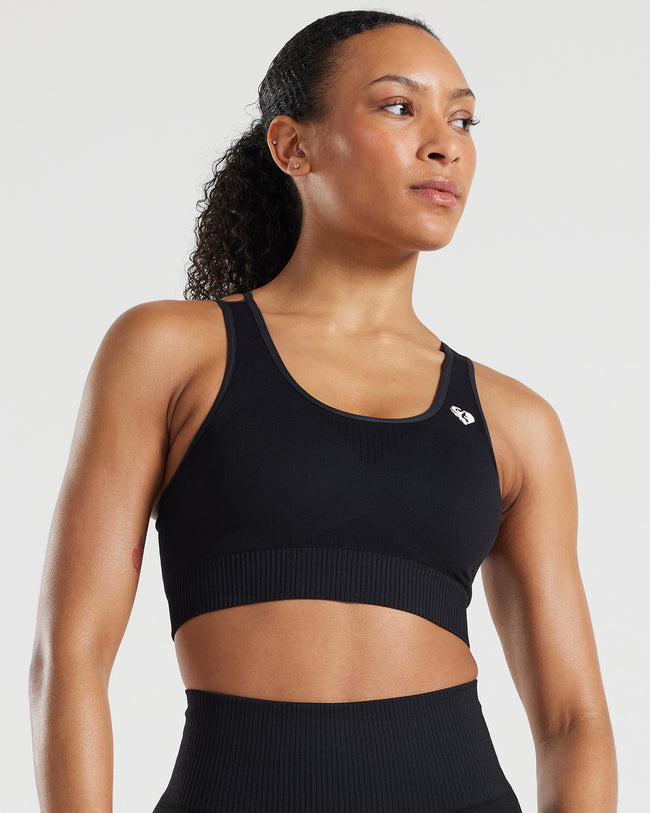 Power Seamless Sports Bra Black