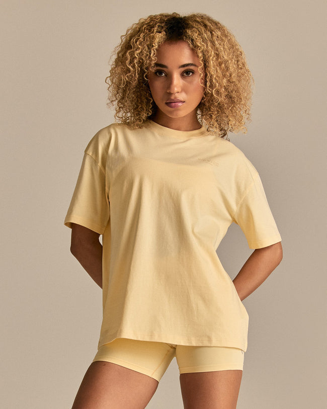 Comfort WB Logo Oversized Short Sleeve T-Shirt | Buttercup