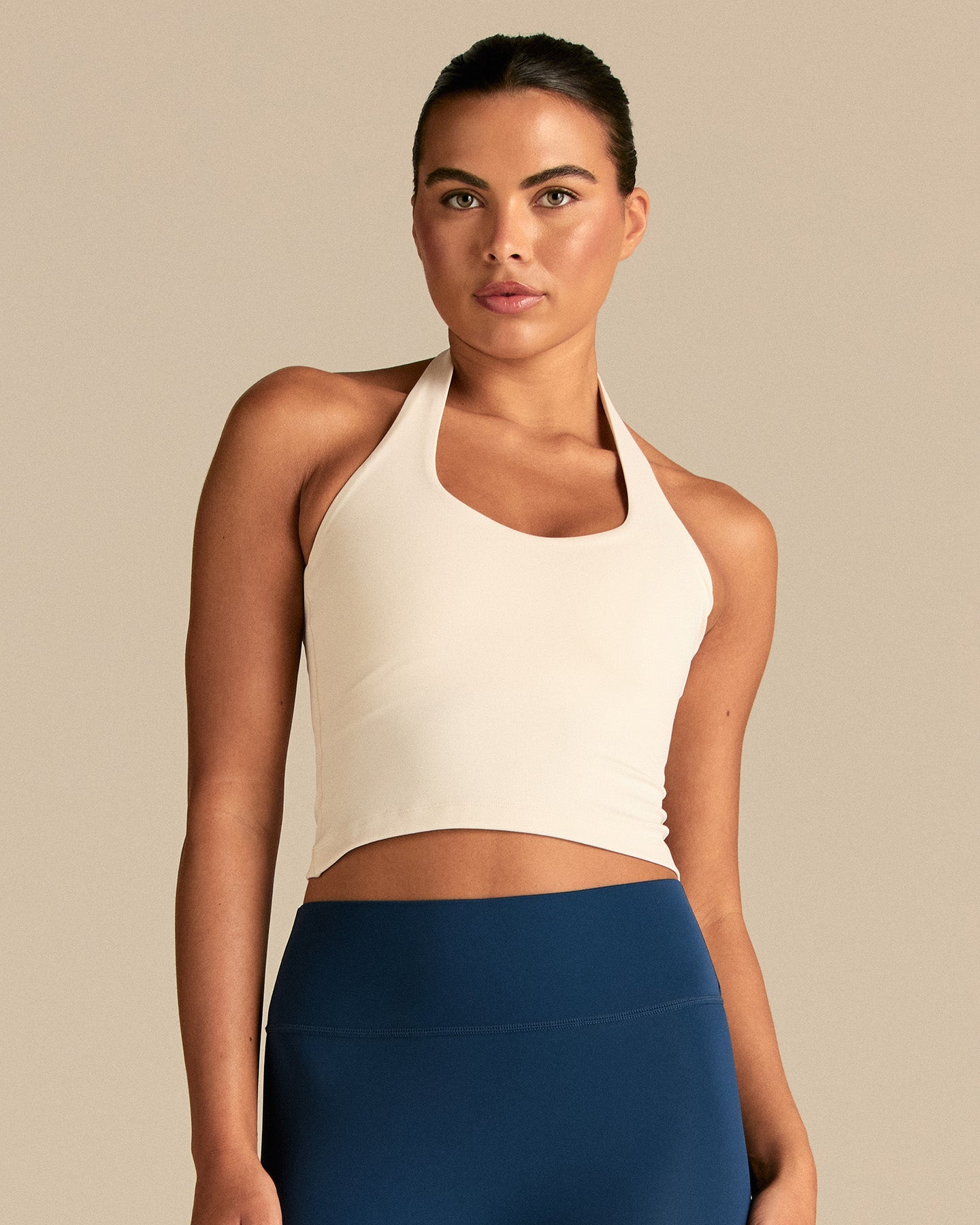 Essential Halter Tank | Coconut White