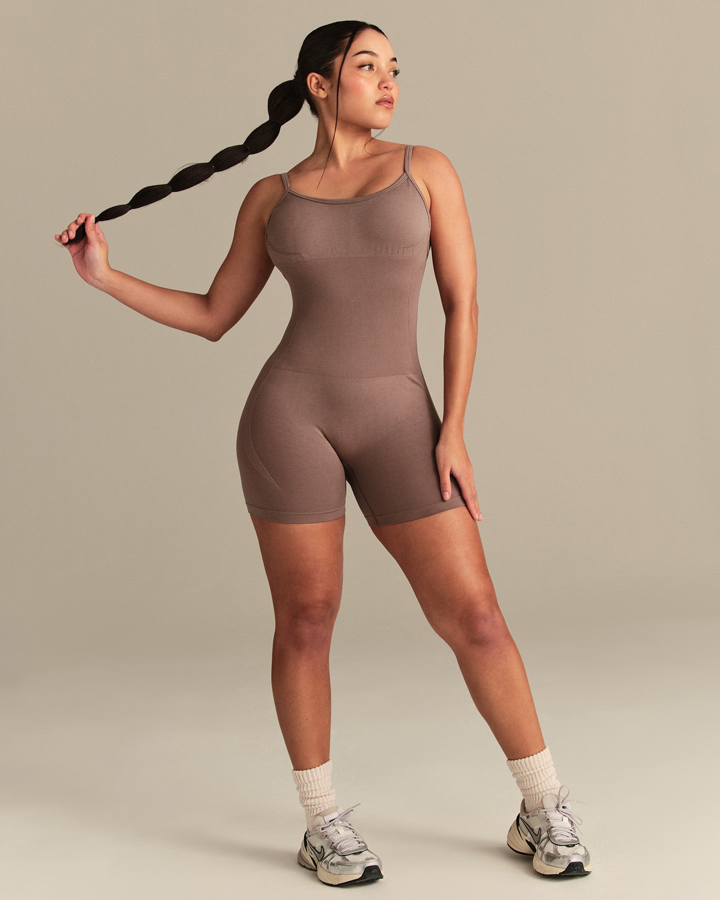 Define 2.0 Scrunch Short Unitard | Mocha