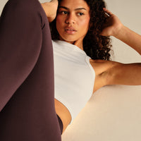Comfort Ribbed Cropped Tank | White (2/6)