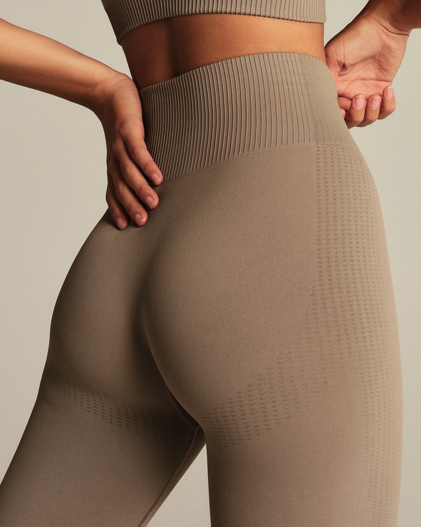 Power Seamless Leggings | Taupe Grey