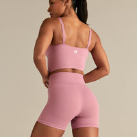 Power Seamless Built-In Bra Tank | Blush Pink