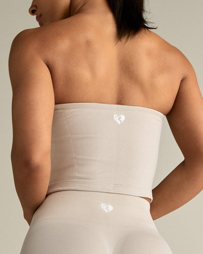 Define 2.0 Seamless Longline Bandeau Bra | Stone