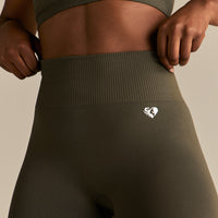 Power Seamless Scrunch Leggings | Dark Olive