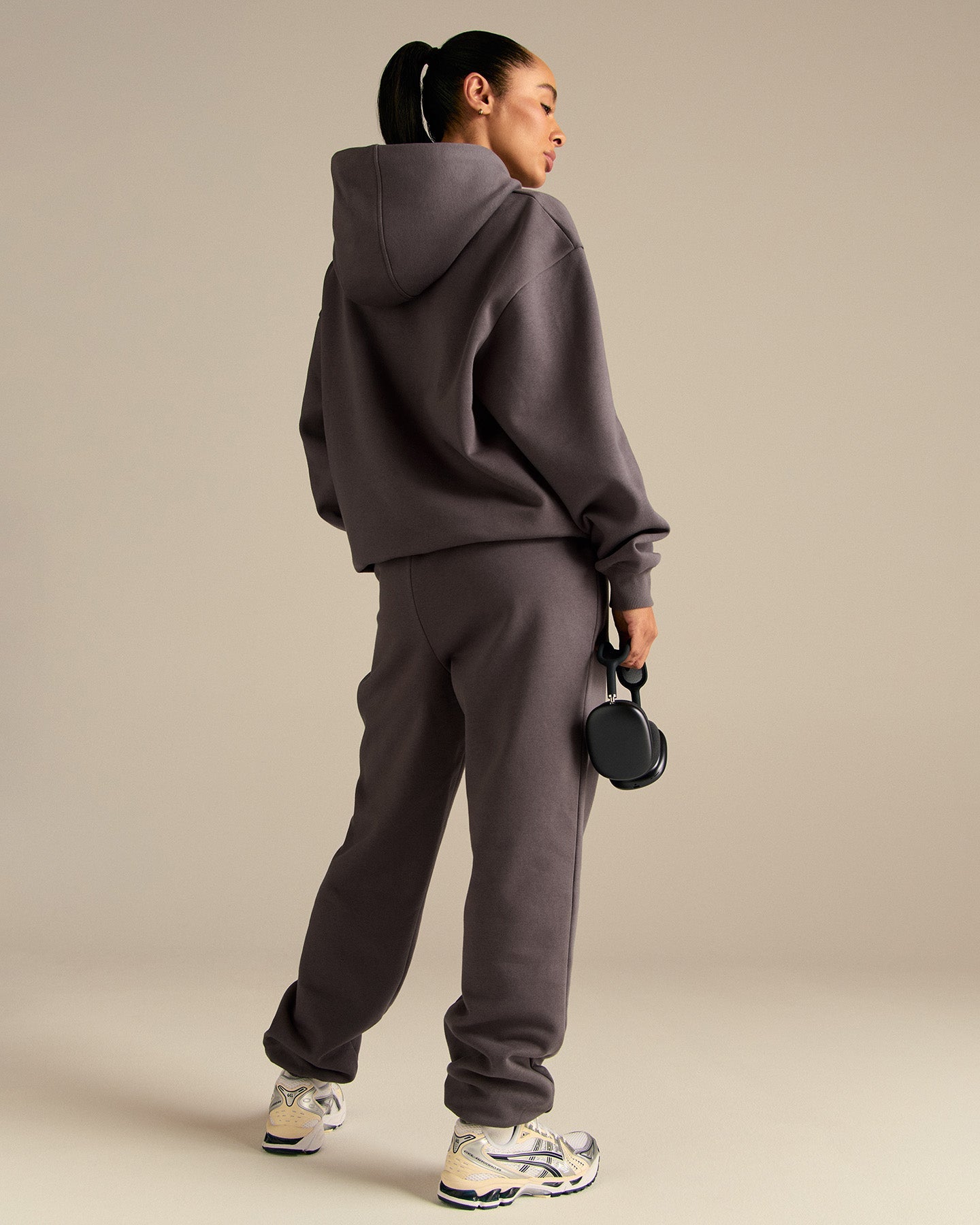 Comfort Oversized PWR Hoodie | Slate Grey