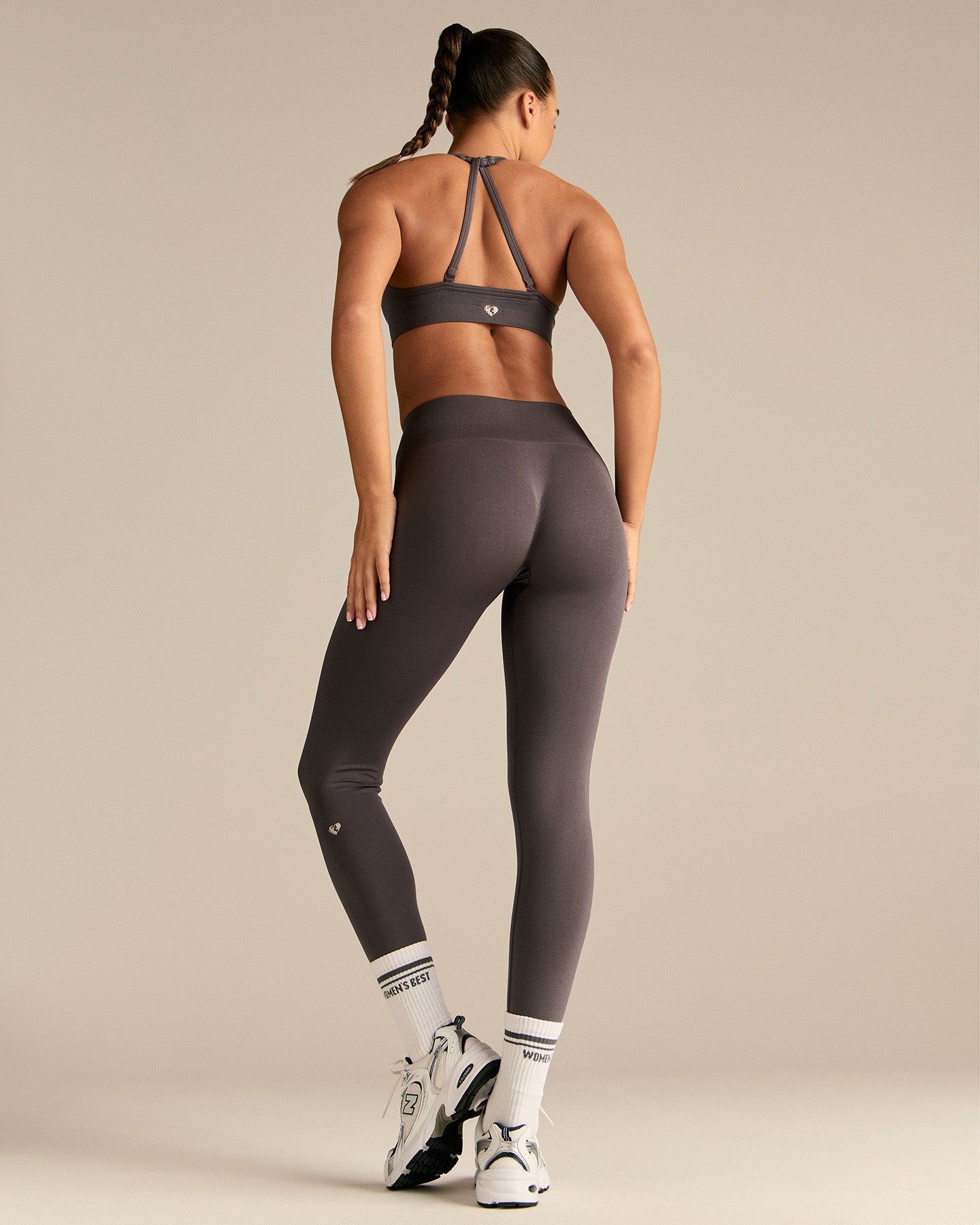 Define 2.0 Seamless Halter Neck Bra | Slate Grey