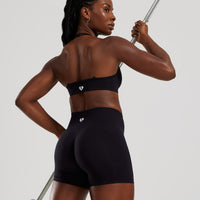 Define 2.0 Seamless Halter Neck Bra | Black