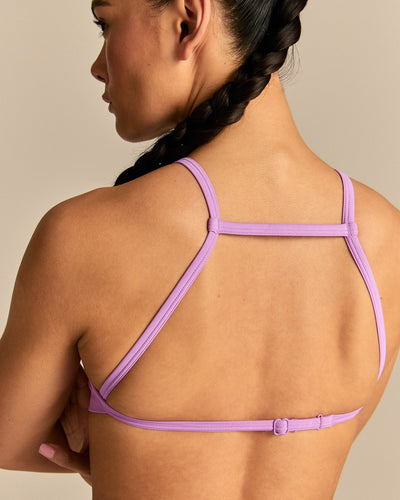Define 2.0 High Neck Backless Bra | Vivid Orchid
