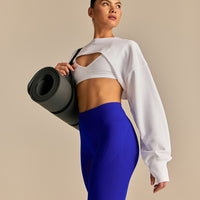 Comfort Pump Cover Ultra Cropped Sweat | White