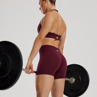 Define 2.0 Seamless Scrunch 4" Shorts | Dark Cherry