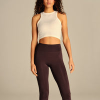Comfort Ribbed Cropped Tank | Coconut White