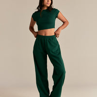 Comfort Graphic Ribbed Baby T-Shirt | Emerald