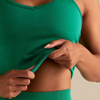 Define 2.0 Seamless Halter Tank | Amazonia Green