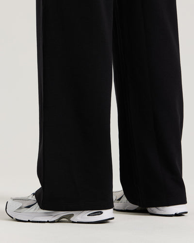 Black wide leg joggers online