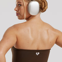 Define 2.0 Seamless Longline Bandeau Bra | Cocoa