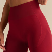 Define 2.0 Seamless Scrunch Leggings | True Red