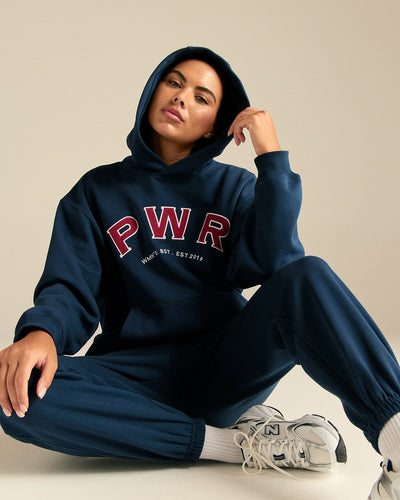 Comfort Oversized PWR Hoodie | True Navy