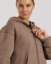 Comfort Oversized Zip-Up Hoodie | Caribou