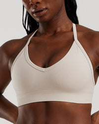 Define 2.0 Seamless Halter Neck Bra | Stone