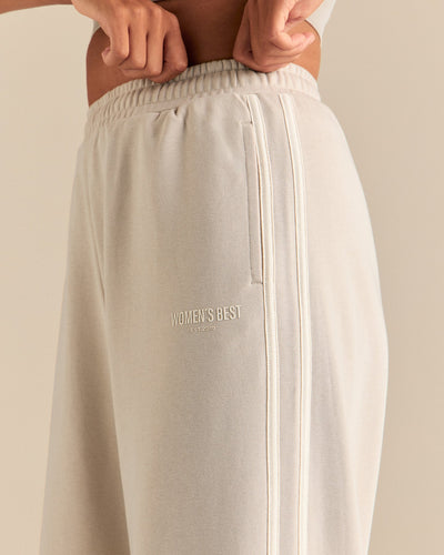 Comfort Lightweight Contrast Joggers | Stone