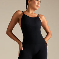 Define 2.0 Seamless Scrunch Adjustable Unitard | Black