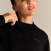 Comfort Outdoor Cropped Crew Neck | Black
