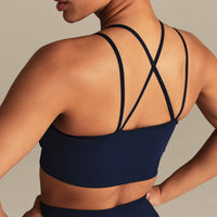Power Seamless Sports Bra | Sapphire Blue