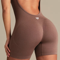 Define 2.0 Scrunch Short Unitard | Mocha