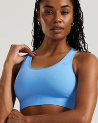 Power Seamless Sports Bra | Sky Blue