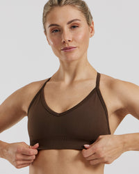 Define 2.0 Seamless Halter Neck Bra | Cocoa